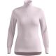 Odlo ACTIVE WARM BL TOP Rollkragen-Langarmshirt mit halbem Reißverschluss, Damen, pink, Größe S