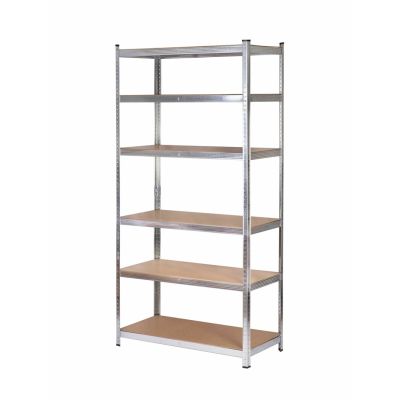 3. AW-Regal mit 6 Böden, 200 x 90 x 40 mm, Tragkraft 300 kg / 6,0 mm – Schnellmontage durch Einstecken