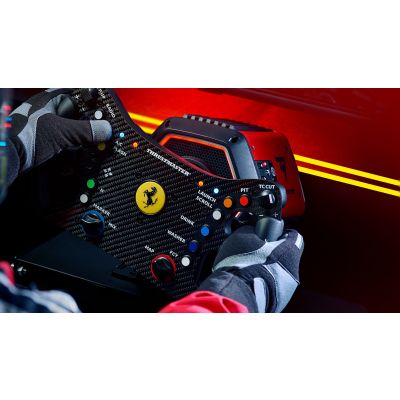 6. Thrustmaster T818 Ferrari 488 GT3 Simulator Schwarz, Rot USB-Lenkrad + Pedale Analog/Digital PC
