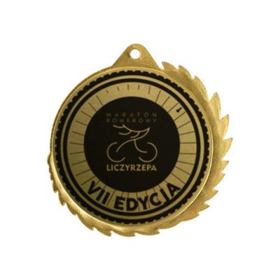 Metallmedaille mit Gravur auf Laminat