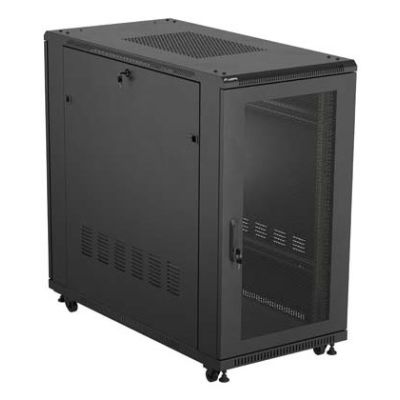 9. Lanberg FF01-6222-23B 22U Rack, freistehend, schwarz