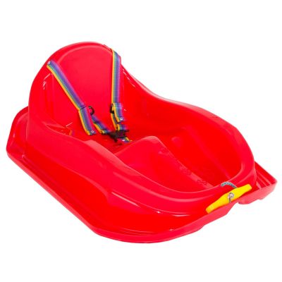 6. Kunststoffschlitten MINI BOBEK, rot