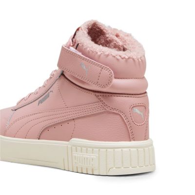 5. Puma CARINA 2.0 MID WTR Damen Winterschuhe isolierte Sneakers aus Öko-Leder rosa (385852-04)