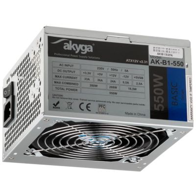 Akyga Basic AK-B1-550 Netzteil (550 W; passiv; 120 mm)