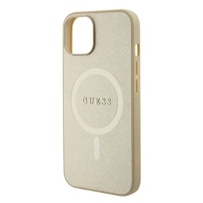 5. Guess GUHMP15MPSAHMCB iPhone 15 Plus 6,7" Gold/Gold Hardcase Saffiano MagSafe