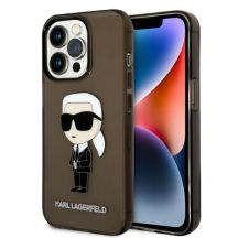 Karl Lagerfeld KLHCP14LHNIKTCK iPhone 14 Pro 6.1" schwarz/schwarz Hardcase Ikonik Karl Lagerfeld