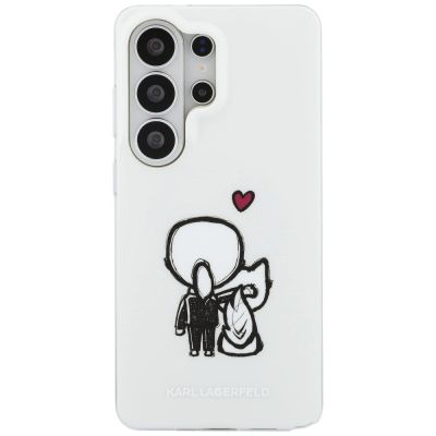 3. Karl Lagerfeld IML Karl&Choupette MagSafe Hülle für Samsung Galaxy S26 Ultra - Transparent