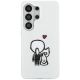 3. Karl Lagerfeld IML Karl&Choupette MagSafe Hülle für Samsung Galaxy S26 Ultra - Transparent