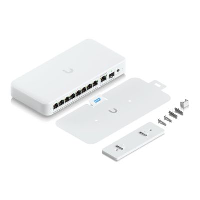 7. Switch Ubiquiti UniFi 9p PoE (PoE++: 8;) Managed Multigigabit/10G (USW-Flex-2.5G-8-PoE-EU)