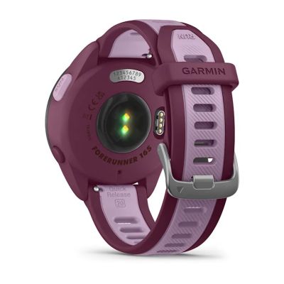 6. Garmin Forerunner 165 Music AMOLED 43mm Sportuhr in Beerenlila
