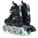9. Meteor M 34-37 Urbo Rollschuhe Schwarz/Mint