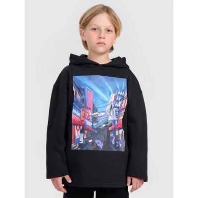 Jungen-Sweatshirt mit Kapuze, offen, 4F 4FJRAW25TSWSM2345-20S