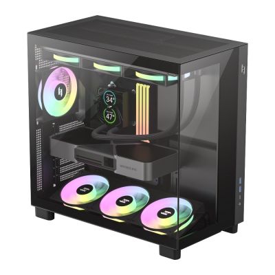 4. GameMax NEX C53 BK Computersicherheit & Halterungen Schwarz