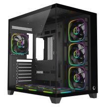 RAMPAGE PC-Gehäuse aus gehärtetem Glas SEALITE 7X ARGB-PWM-Lüfter BLACK