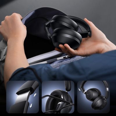15. Baseus Bass 30 Max On-Ear-Bluetooth 5.3-Funkkopfhörer – Schwarz