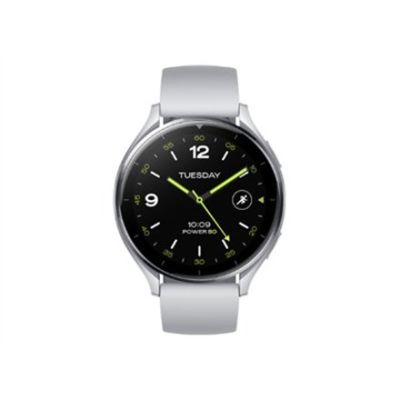 7. Xiaomi Watch 2 3,63 cm (1,43") AMOLED 46 mm Digital 466 x 466 px Touchscreen Silber Wi-Fi GPS
