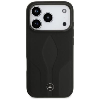 3. Mercedes Leather The Move MagSafe Case für iPhone 17 Pro - Schwarz