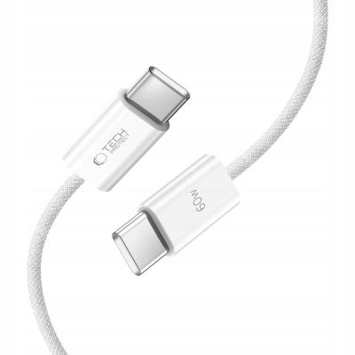 3. Tech-Protect UltraBoost Classic USB-C / USB-C PD-Kabel 60W 3A 1m - Weiß