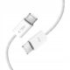3. Tech-Protect UltraBoost Classic USB-C / USB-C PD-Kabel 60W 3A 1m - Weiß