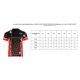 4. MASTERS "COMBAT JUNIOR" Pointfighting-Shirt mit V-Ausschnitt, schwarz und rot (WAKO-ZERTIFIZIERT)