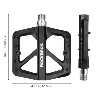 4. Rockbros M906 Nylon-Fahrradpedale – Schwarz