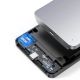 8. Ugreen CM300 70498 Schacht für 2,5'' SATA 3.0 6Gbit/s Festplatte – Grau + USB-C – USB-A Kabel 0,5 m