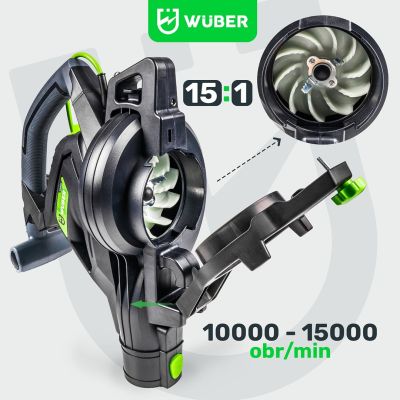17. 3000-W-Elektro-Laubbläser mit Häcksler 15:1 W43422 WUBER
