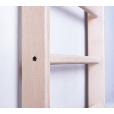 6. Leiter mit Holzstange und Zubehörbank 112+A204