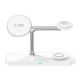 4. Tech-Protect QI15W-A45 3in1 kabelloses Ladegerät mit MagSafe für Apple -Geräte – Weiß