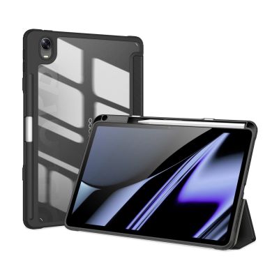 13. Dux Ducis Toby Armored Flip Smart Case für Oppo Pad mit Stifthalter Schwarz