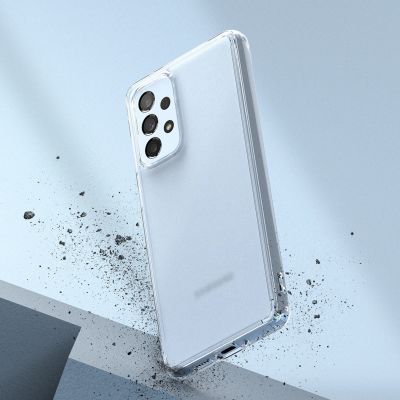 5. Ringke Fusion Matte TPU-Hülle mit Rahmen für Samsung Galaxy A73 durchscheinend