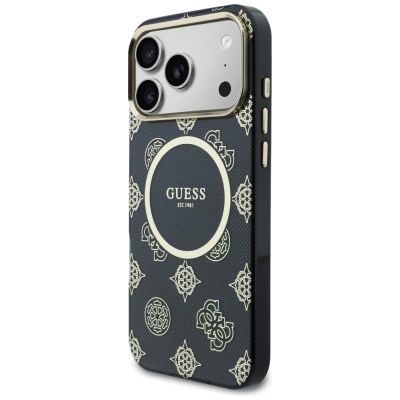 2. Guess IML Peony Dot MagSafe Hülle für iPhone 17 Pro Max – Schwarz