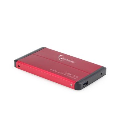 GEMBIRD EE2-U3S-2-R Festplattengehäuse (2,5"; USB 3.0; Aluminium; Rot)