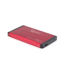 GEMBIRD EE2-U3S-2-R Festplattengehäuse (2,5"; USB 3.0; Aluminium; Rot)