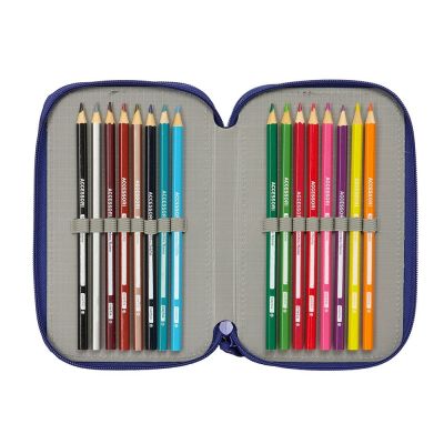 5. Federmäppchen mit Ausstattung FC Barcelona dreifach gefülltes Federmäppchen 36 PCS 412529857