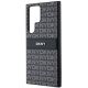 5. DKNY Leder Mono Stripe & Metal Logo Hülle für Samsung Galaxy S24 Ultra – Schwarz