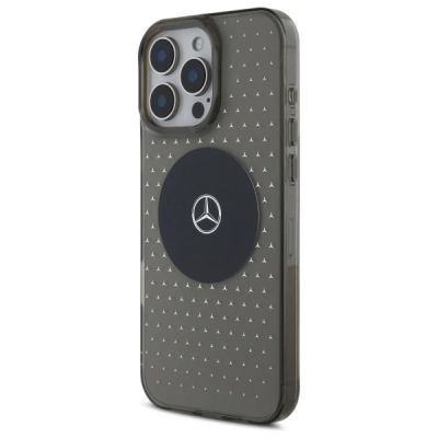 2. Mercedes MB Case Star Pattern Hülle für iPhone 16 Pro - Schwarz