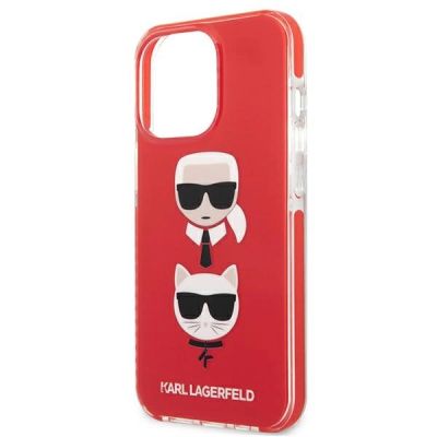 6. Karl Lagerfeld Karl&Choupette Head Case für iPhone 13 Pro / iPhone 13 - Rot