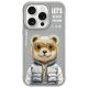Nimmy Cool&Cute 2.0 Bear Case für iPhone 15 Pro Max - Grau
