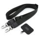 2. Karl Lagerfeld Saffiano Karl&Choupette Heads Pins Strap Logo Case für iPhone 18 Pro / 17 Pro - Schwarz