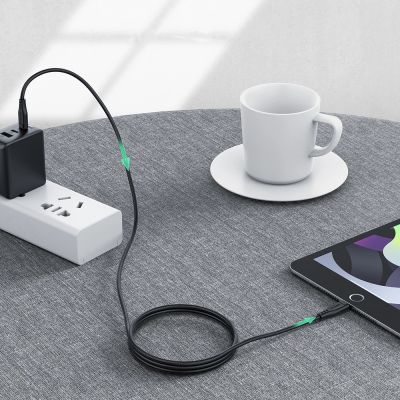 7. Acefast C3-01 Lightning – USB-C PD-Kabel 30 W 3 A 480 Mbit/s 1,2 m – Weiß