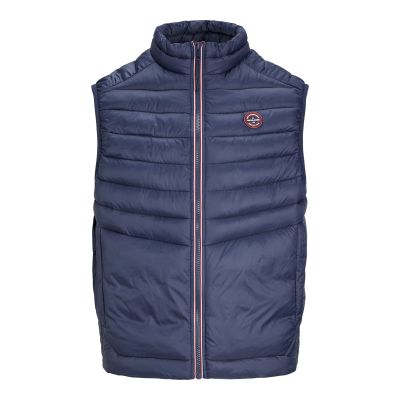 2. Jack & Jones JJEMULTI Bodywarmer Kragen NOOS 12258457 Marineblau/Rot