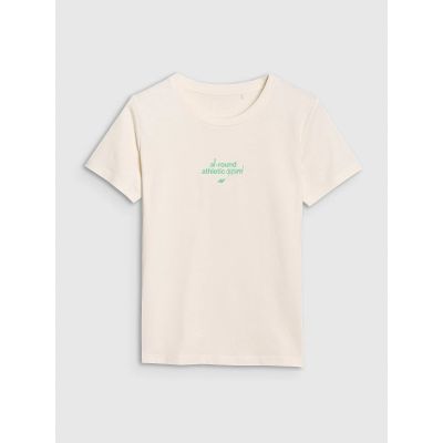 6. Damen-T-Shirt mit Aufdruck, regulär, Größe 4F 4FRSS25TTSHF2786-11S