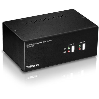 2. TRENDnet 2-Port DisplayPort KVM-Switch mit USB 2.0 Audio-Hub