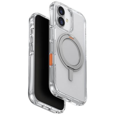 Uniq Swivix 360 drehbare Schutzhülle mit Ständer für iPhone 17 - Transparent