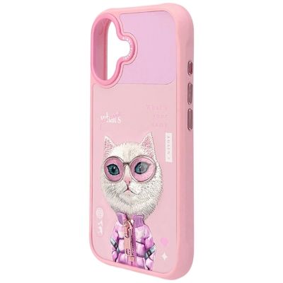 5. Nimmy Cool&Cute 2.0 Katzenhülle für iPhone 17 - Rosa