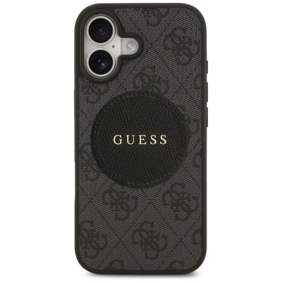 3. Guess 4G Circle Classic Logo MagSafe Hülle für iPhone 17 - Schwarz