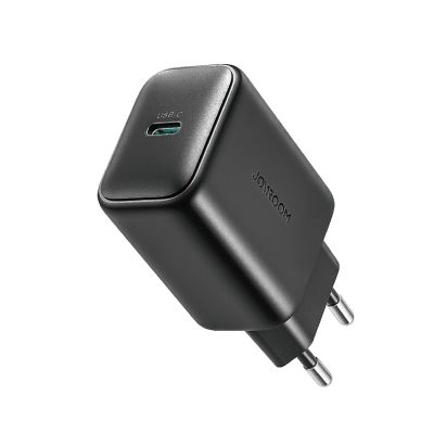 3. Joyroom JR-TCF23 Netzwerkladegerät USB-C 25W SFC / PPS / PD - Schwarz + USB-C / USB-C-Kabel 1 m