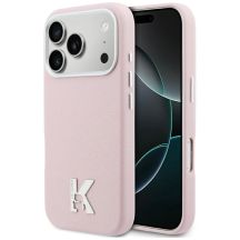 Karl Lagerfeld MagSafe Hülle mit Karl-Kopf-Logo für iPhone 17 Pro Max – Pink