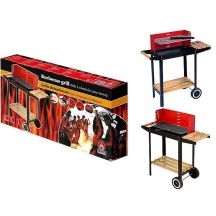 Gartengrillwagen 85x42x83cm Rot